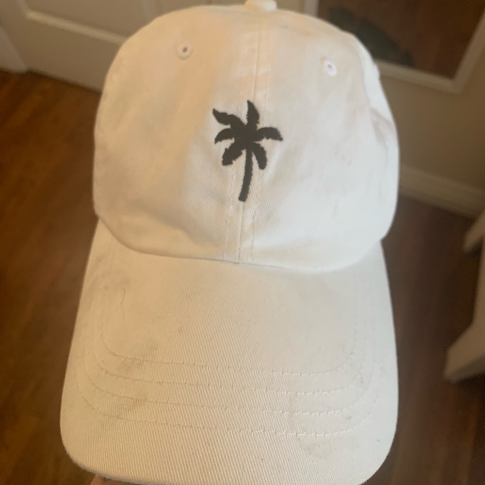 White palm tree hat